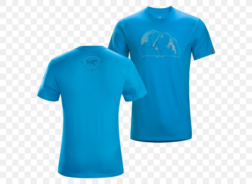 T-shirt Arc'teryx Men's Motus Crew SS Clothing, PNG, 600x600px, Tshirt, Active Shirt, Aqua, Azure, Blue Download Free