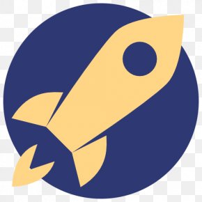 Moon Rocket - Cartoon Cobalt Blue Idea Belief Clip Art PNG