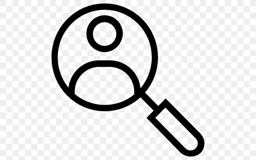 Magnifying Glass, PNG, 512x512px, Magnifying Glass, Area, Black And White, Detective, Rim Download Free