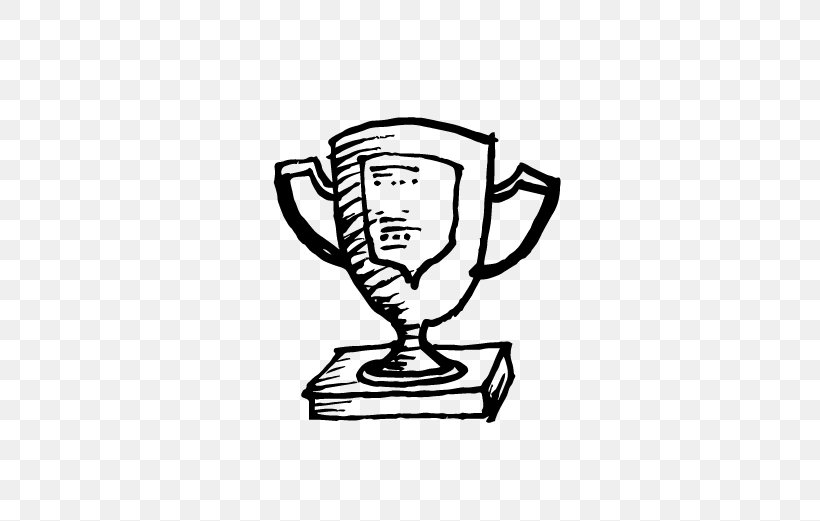 Drawing Line Art Trophy Cartoon Clip Art, PNG, 521x521px, Drawing, Artwork, Award, Black And White, Cartoon Download Free
