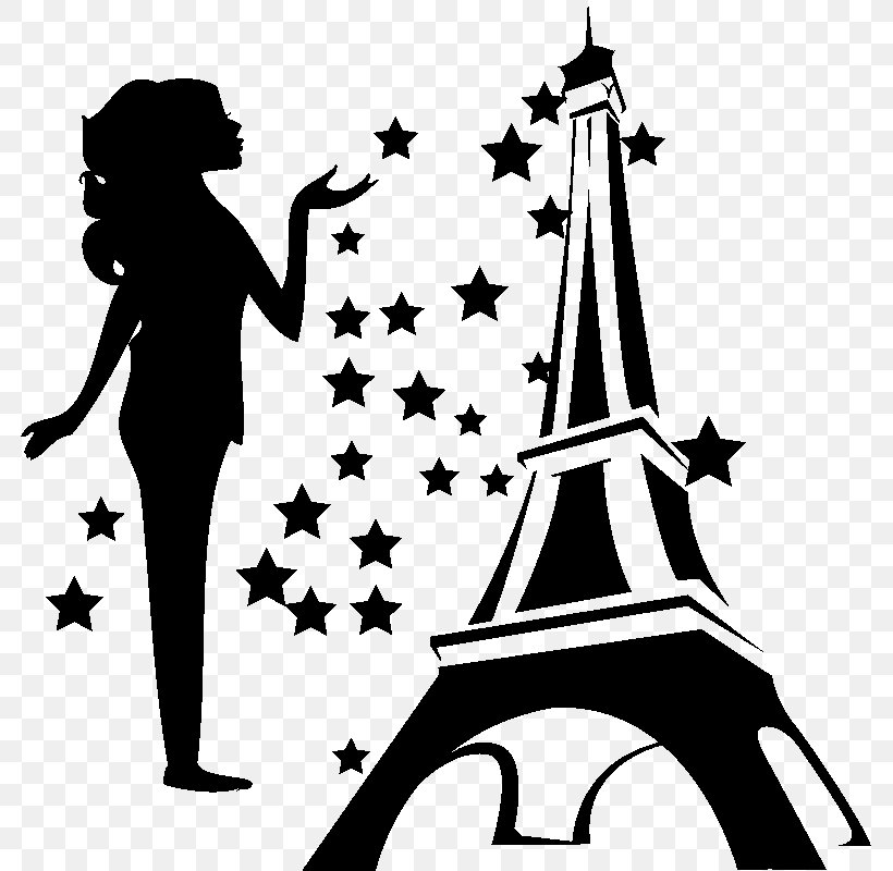 Eiffel Tower Sticker Clip Art, PNG, 800x800px, Eiffel Tower, Artwork, Black And White, City, Google Keep Download Free