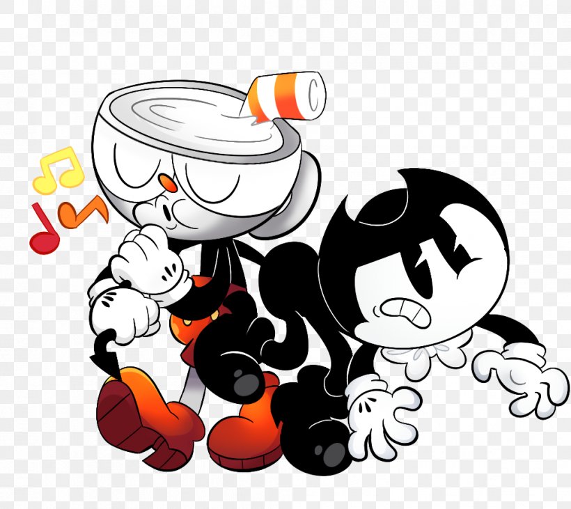Bendy And The Ink Machine Cuphead Fan Art, PNG, 1009x900px, Bendy And The Ink Machine, Art, Artist, Cartoon, Cuphead Download Free