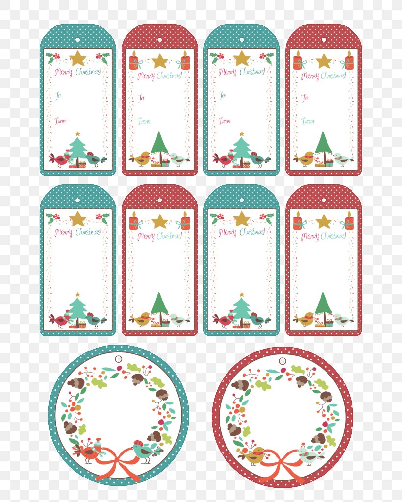 Christmas Label Paper Gift Santa Claus, PNG, 819x1024px, Christmas, Area, Christmas Card, Christmas Tree, Gift Download Free