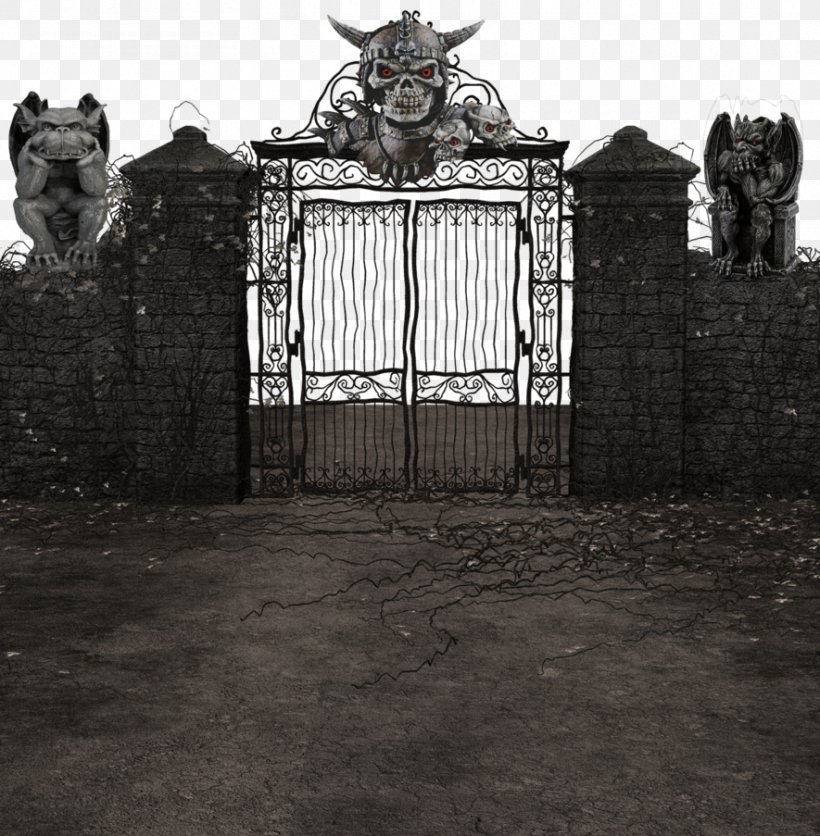 Gate, PNG, 885x903px, Hell, Arch, Architecture, Black And White, Cemetery Gates Download Free