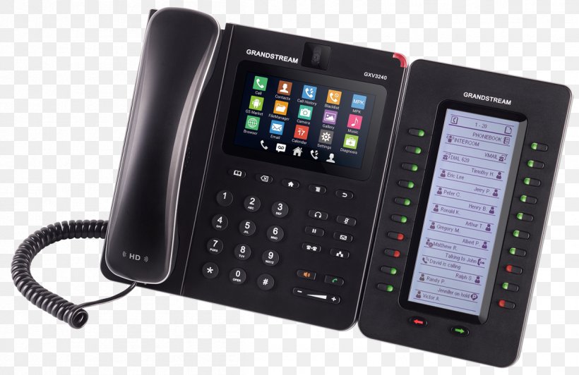 Grandstream Networks Grandstream GXV3240 VoIP Phone Telephone Grandstream GXP-2000EXT Expansion Module, PNG, 1206x783px, Grandstream Networks, Android, Beeldtelefoon, Communication, Communication Device Download Free