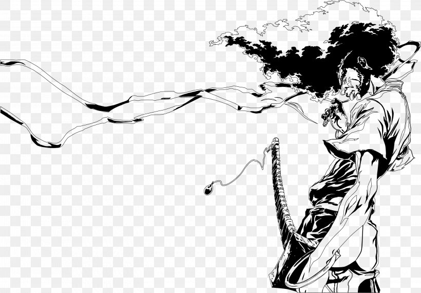 Wallpaper Art Afro Samurai Drawing Photography Png 3100x2156px Watercolor Free HD