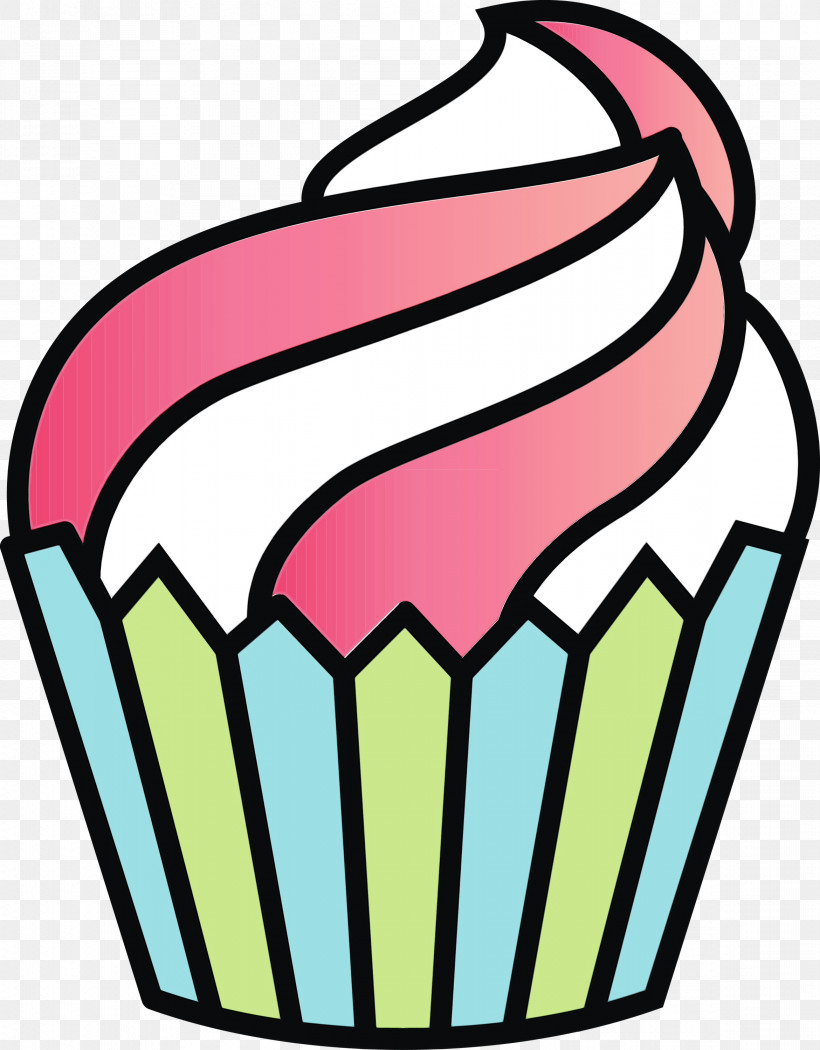 Baking Cup Line Line Art, PNG, 2341x3000px, Cute Cupcake, Baking Cup, Cartoon Cupcake, Line, Line Art Download Free