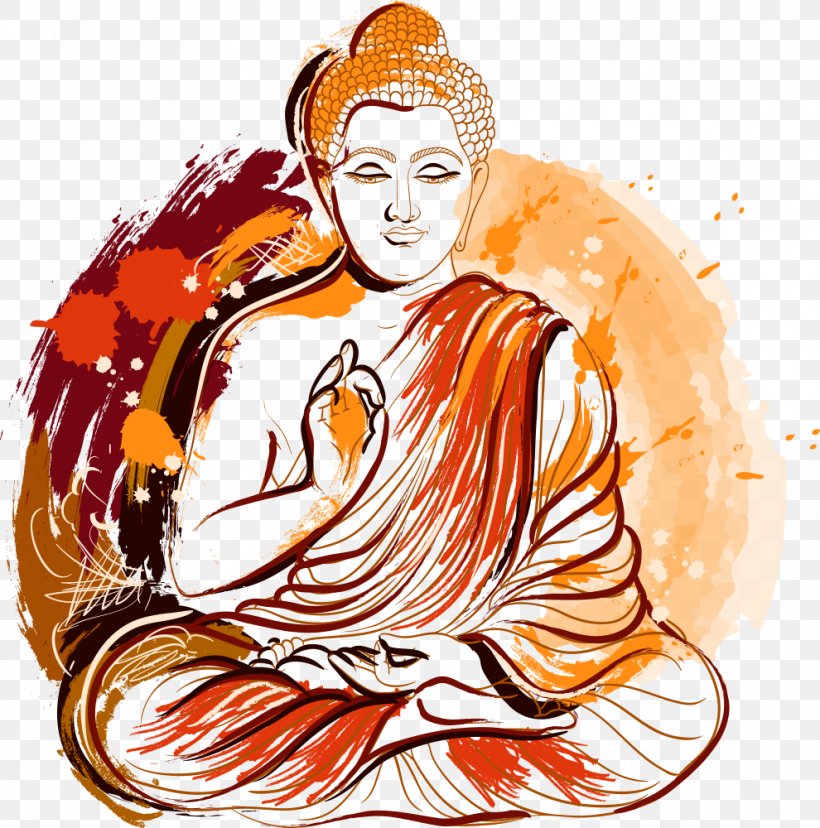Gautama Buddha Buddhism Buddhahood Illustration, PNG, 990x1000px, Golden Buddha, Art, Budai, Buddha Images In Thailand, Buddhahood Download Free