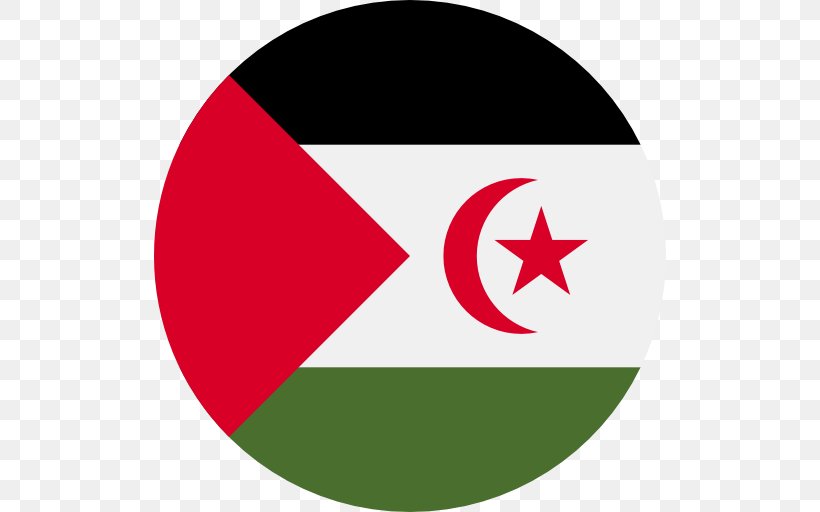 Western Sahara Sahrawi Arab Democratic Republic Sahrawi People, PNG, 512x512px, Western Sahara, Area, Country, Democratic Republic, Flag Download Free