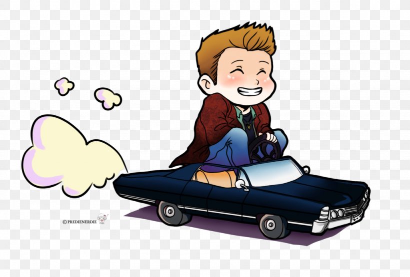 Dean Winchester Castiel Sam Winchester Crowley Chevrolet Impala, PNG, 1024x694px, Watercolor, Cartoon, Flower, Frame, Heart Download Free