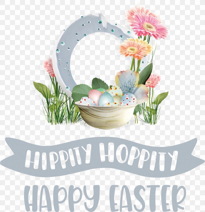 Hippy Hoppity Happy Easter Easter Day, PNG, 2902x3000px, Happy Easter, Drawing, Easter Day, Floral Design, Flower Download Free