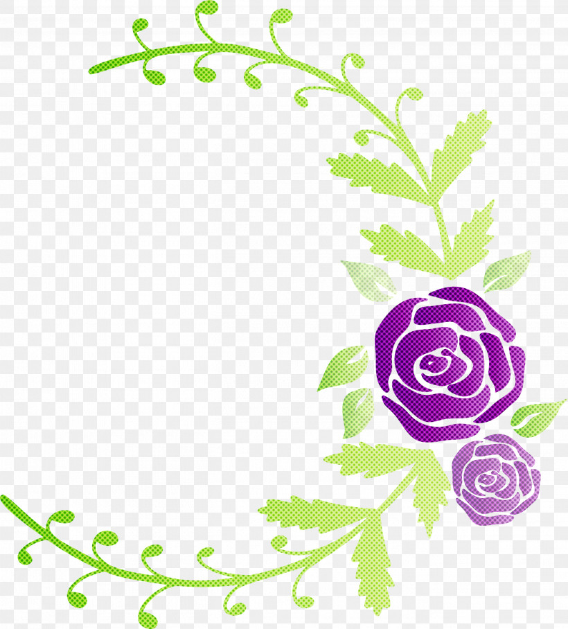 Rose Frame Flower Frame Wedding Frame, PNG, 2708x2999px, Rose Frame, Floral Design, Flower, Flower Frame, Leaf Download Free