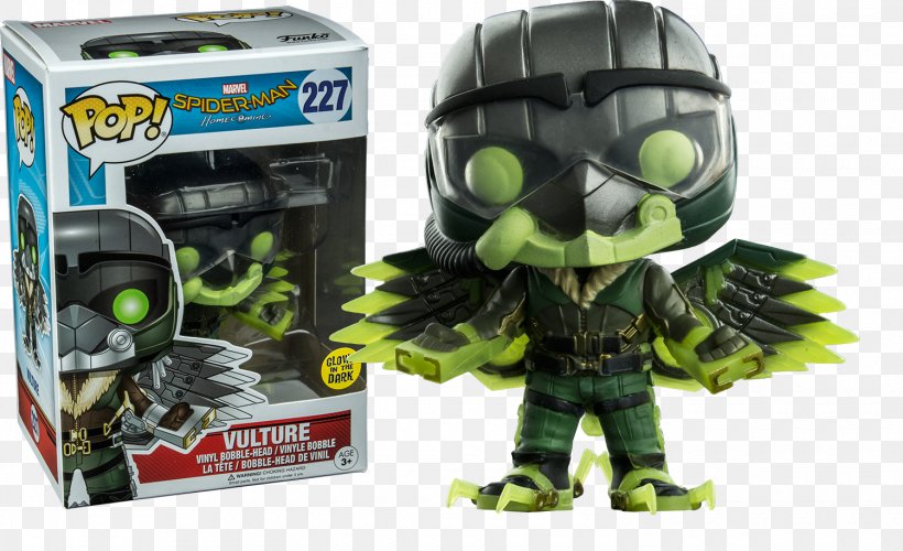 Spider-Man: Homecoming Vulture Iron Man Funko, PNG, 1500x915px, Spiderman, Action Figure, Action Toy Figures, Bobblehead, Collectable Download Free