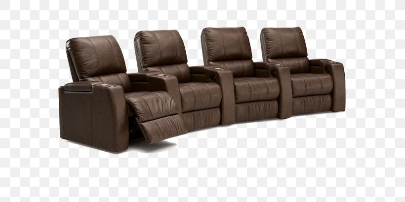 Recliner Couch Cinema Seat Home Theater Systems, PNG, 640x410px, Recliner, Brown, Chair, Cinema, Clicclac Download Free