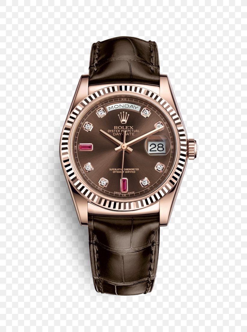 Rolex Day-Date Watch Colored Gold, PNG, 720x1100px, Rolex Daydate, Brand, Breitling Sa, Brown, Brown Diamonds Download Free