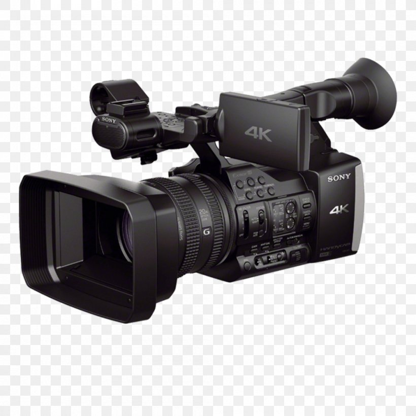 Sony Handycam FDR-AX1 Video Cameras 4K Resolution, PNG, 1000x1000px, 4k Resolution, Sony Handycam Fdrax1, Camera, Camera Accessory, Camera Lens Download Free