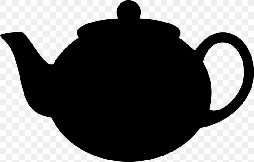 Teapot White Tea Clip Art, PNG, 980x628px, Teapot, Black, Black And White, Cup, Decal Download Free