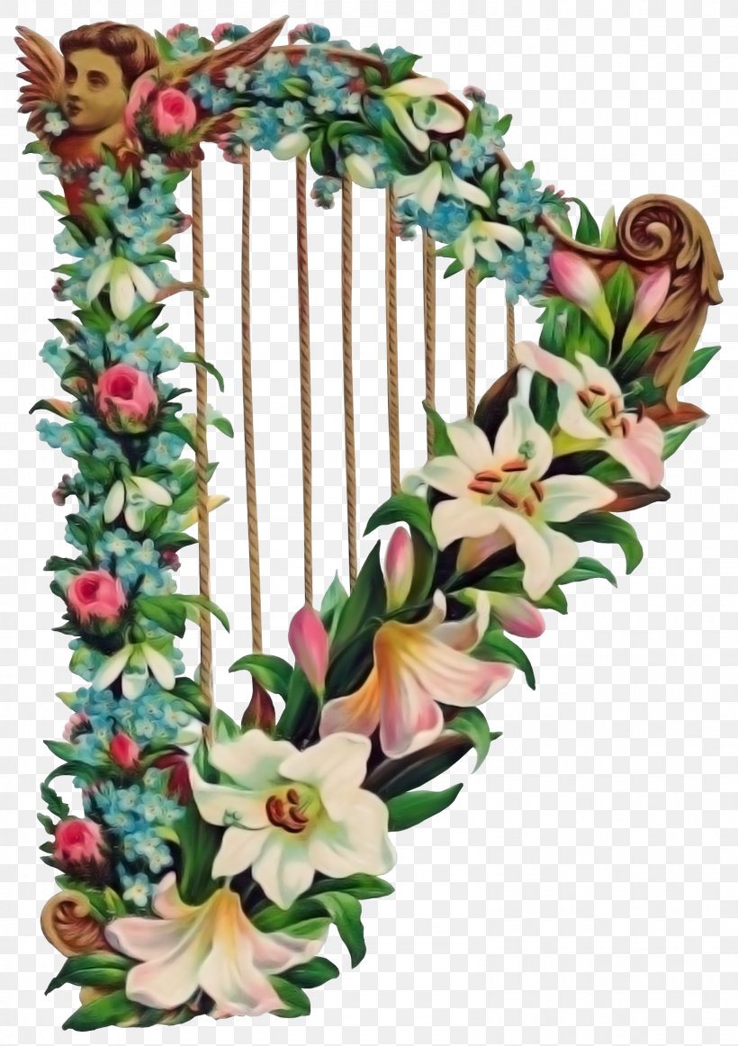 Harp Download Clip Art, PNG, 1590x2255px, Harp, Artificial Flower, Cut Flowers, Decor, Flora Download Free