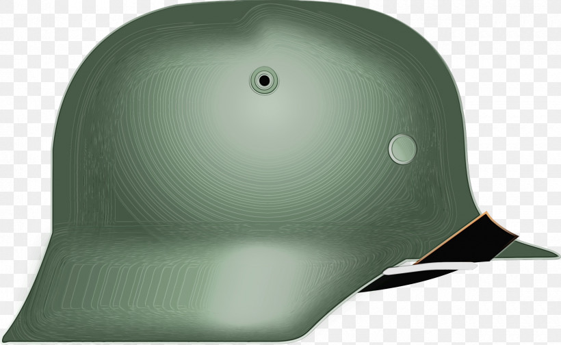 Helmet Clothing Personal Protective Equipment Batting Helmet Green, PNG, 2400x1478px, Watercolor, Baseball Equipment, Batting Helmet, Cap, Clothing Download Free