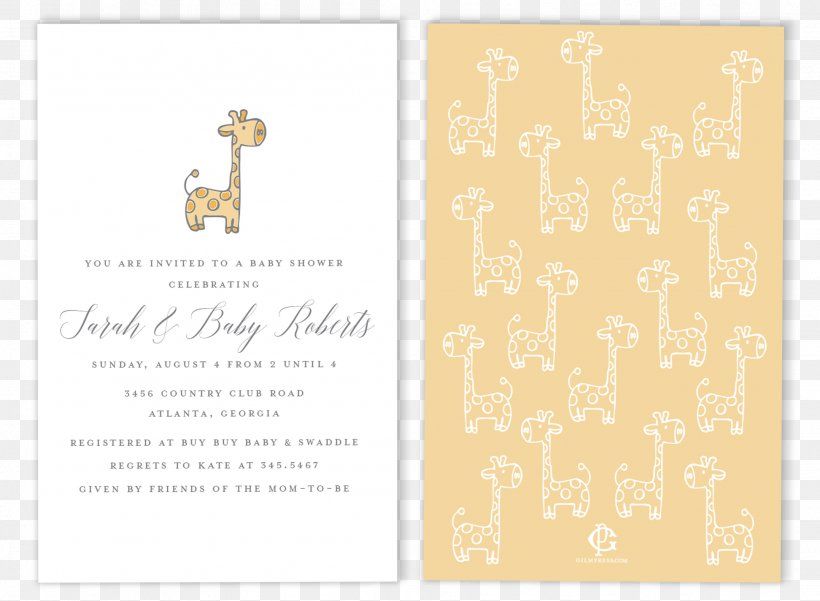 Paper Wedding Invitation Calligraphy Giraffe Font, PNG, 1944x1427px, Paper, Animal, Baby Shower, Calligraphy, Card Stock Download Free
