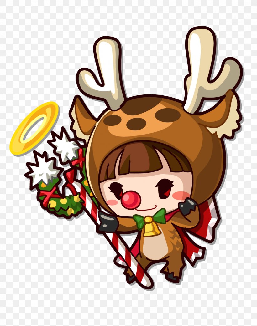 Reindeer Santa Claus Rudolph Koei Tecmo Christmas Day, PNG, 1104x1404px, Reindeer, Antler, Art, Character, Christmas Download Free