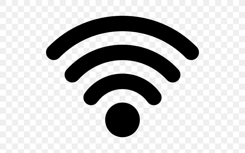Wi-Fi Internet Access Wireless Network, PNG, 512x512px, Wifi, Bandwidth, Black And White, Broadband, Computer Network Download Free