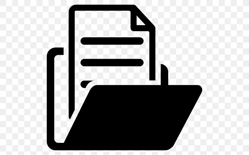 Document File Manager Directory, PNG, 512x512px, Document, Area, Black, Black And White, Directory Download Free
