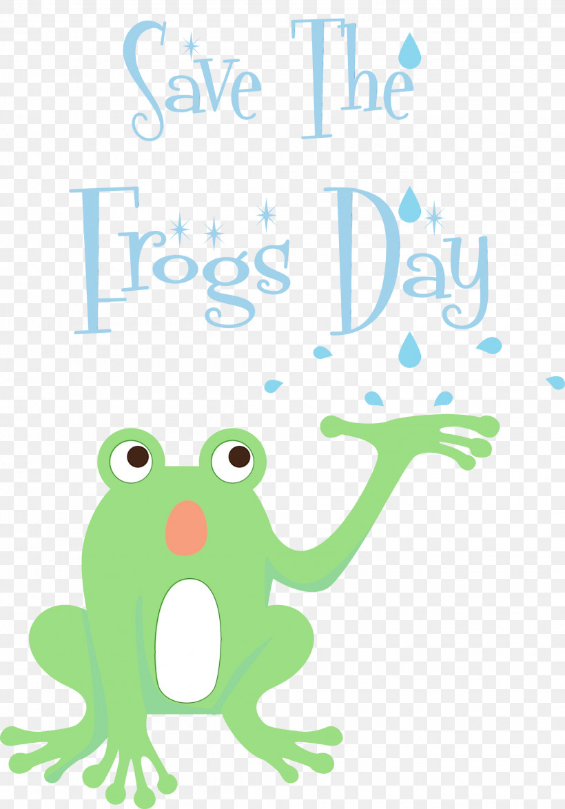 Frogs Cartoon Tree Frog Logo Meter, PNG, 2095x3000px, Watercolor, Cartoon, Frogs, Green, Line Download Free