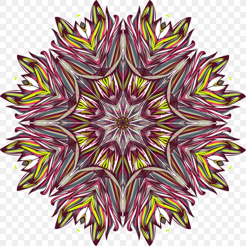 Geometry Kaleidoscope, PNG, 2000x2000px, Geometry, Element, Flower, Kaleidoscope, Motif Download Free