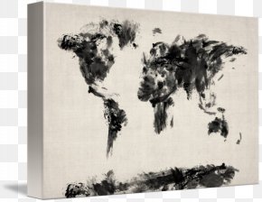 World Map - World Map Canvas Print Picture Frames PNG