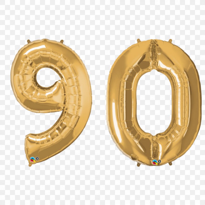 Gas Balloon Gold Mylar Balloon Number, PNG, 1000x1000px, Balloon, Amazoncom, Birthday, Brass, Costume Party Download Free