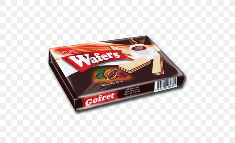 Wafer Chocolate Bar Cream Hazelnut, PNG, 500x500px, Wafer, Biscuit, Chocolate, Chocolate Bar, Cocoa Bean Download Free