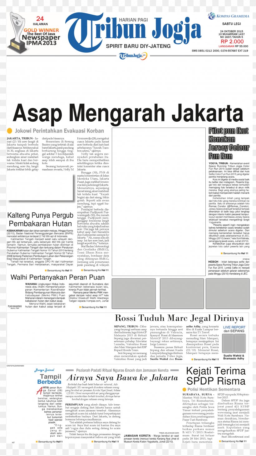 Yogyakarta Tribun Jogja Product Design Tribun Network, PNG, 2520x4494px, Yogyakarta, Area, Text, Tribun Jogja Download Free