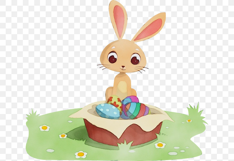 Easter Bunny, PNG, 640x565px, Watercolor, Easter, Easter Bunny, Paint, Rabbit Download Free