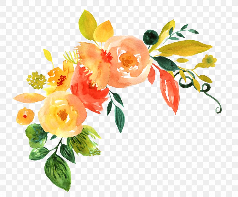 Floral Design Flower Watercolor Painting, PNG, 3376x2800px, Watercolor Flowers, Branch, Cut Flowers, Flora, Floral Design Download Free