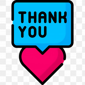 Thank You - Thank You Message With Heart PNG