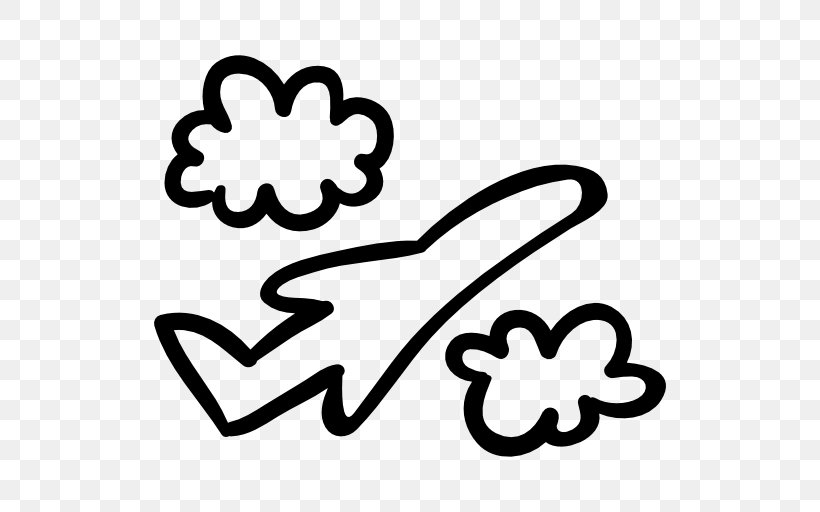 Airplane Flight Drawing, PNG, 512x512px, Airplane, Black And White, Body Jewelry, Cloud, Drawing Download Free