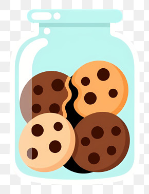 Jar Of Chocolate Cookies PNG