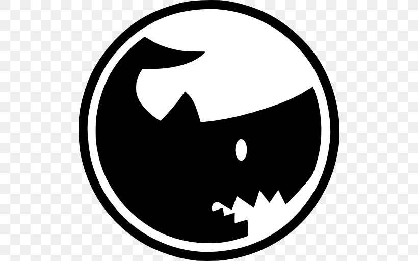 Shark Black And White Logo Symbol, PNG, 512x512px, Shark, Area, Black, Black And White, Cmyk Color Model Download Free