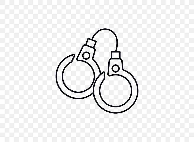 Handcuffs Drawing Vecteur Illustration, PNG, 600x600px, Handcuffs, Area, Black And White, Brand, Drawing Download Free
