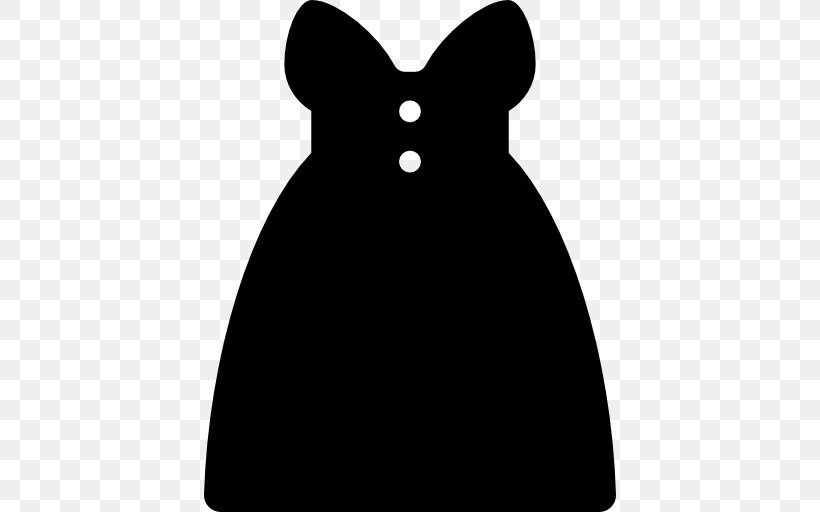 Mammal Silhouette Dress Neck Clip Art, PNG, 512x512px, Mammal, Black, Black And White, Black M, Dress Download Free