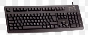 Cherry - Computer Keyboard CHERRY G83-6105 Keyboard Layout CHERRY Compact Mini Keyboard, USB, Nordic, Black PNG