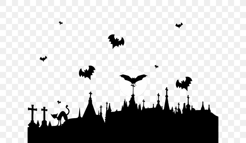 Desktop Wallpaper Halloween Clip Art Image, PNG, 636x477px, Halloween, Animal Migration, Atmosphere, Bird, Bird Migration Download Free