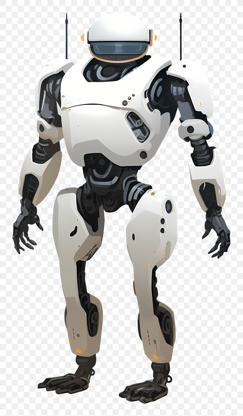 Robot - White Humanoid Robot Design PNG