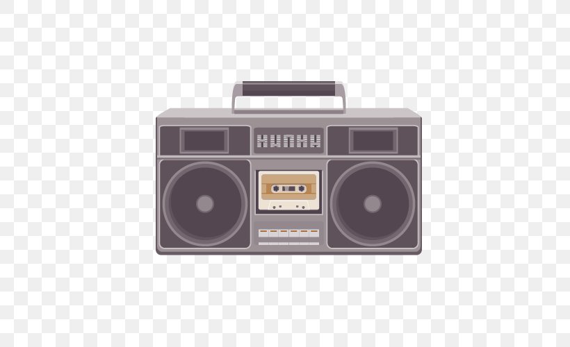 Boombox Tape Recorder Compact Cassette, PNG, 500x500px, Boombox, Compact Cassette, Computer Graphics, Electronic Instrument, Electronics Download Free