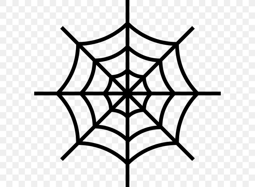 Spider Web Clip Art, PNG, 600x600px, Spider, Area, Artwork, Black And White, Leaf Download Free