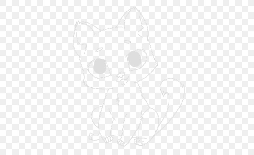 Whiskers Cat Dog Kitten Sketch, PNG, 500x500px, Whiskers, Artwork, Black, Black And White, Black Cat Download Free