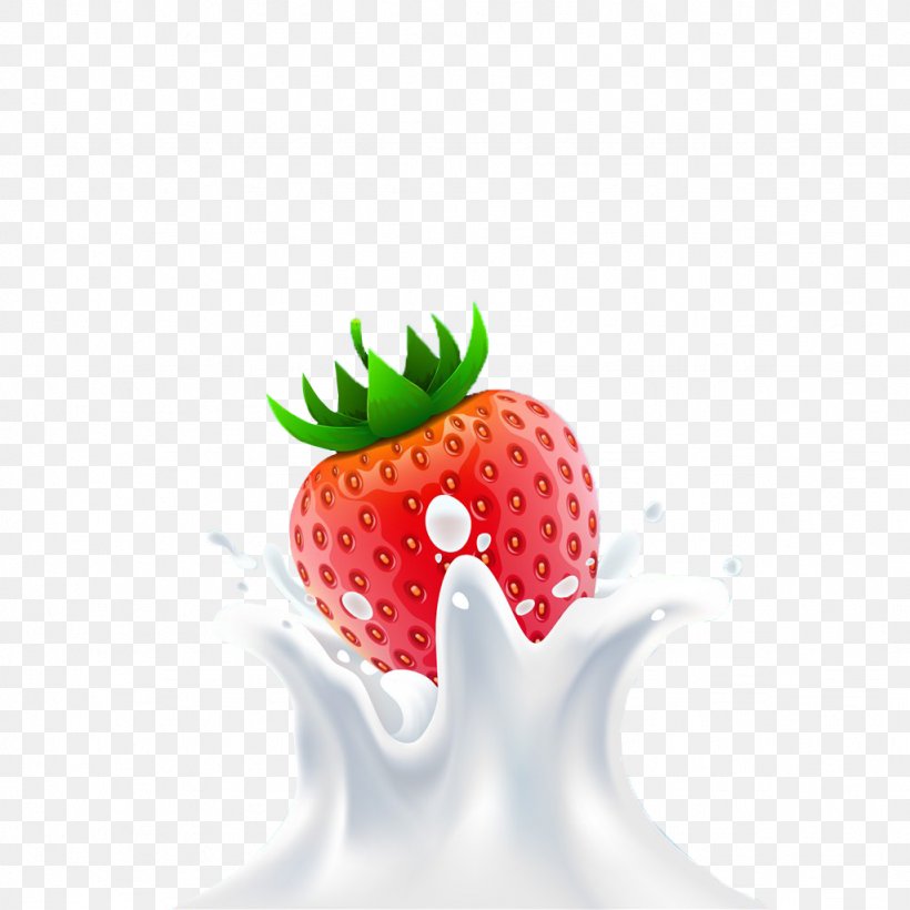 Flavored Milk Strawberry, PNG, 1024x1024px, Milk, Close Up, Color Scheme, Drink, Flavored Milk Download Free