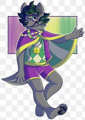 Mardi Gras - Fursuit Furry Fandom Costume Art PNG