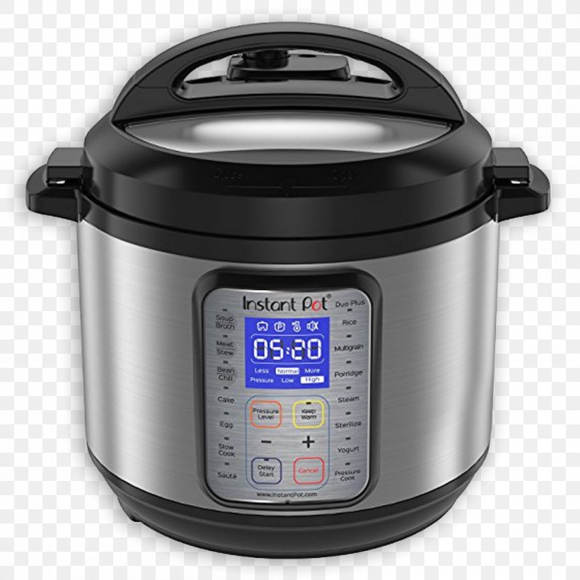 Instant Pot Pressure Cooking Slow Cookers Quart Cookware, PNG, 1000x1000px, Instant Pot, Cooker, Cooking, Cooking Ranges, Cookware Download Free